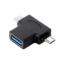 2-in-1 Type-C microUSB OTG Adapter