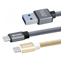 Xpower 1.2M Aluminium Alloy Nylon Type-C USB Cable
