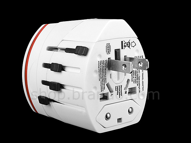 2-In-1 Universal Travel Adapter with Dual USB AC Charger