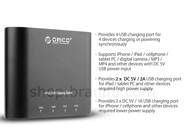 ORICO 4-Port USB Charging Station