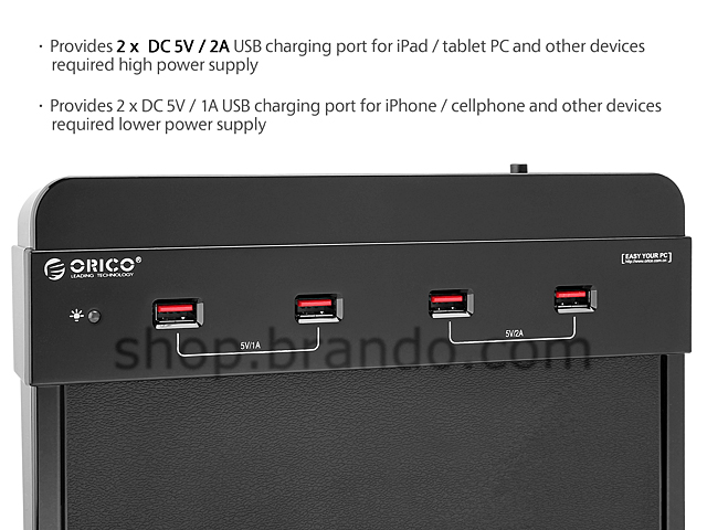 ORICO 4-Port USB DC Charging Station