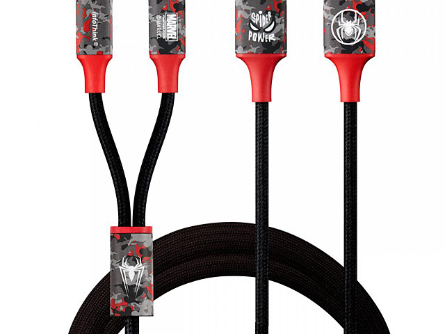 infoThink 2-in-1 Spider Man Series USB Cable - Miles