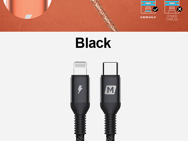 Momax Elite Link Lightning to Type-C Cable