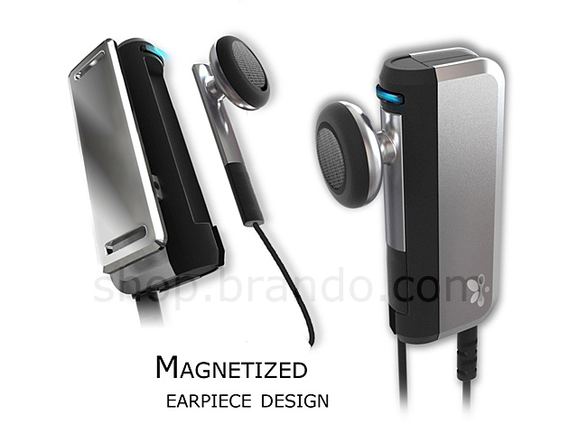 Magnetized Earpiece Bluetooth Headset