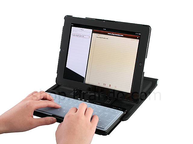iPad 2 Hard Case with Sliding Bluetooth Keyboard