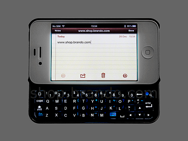 iPhone 4S Ultra-thin Slide-out Wireless Backlight Keyboard