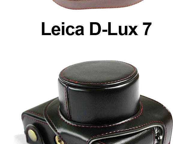 Handmade Genuine real Leather Full Camera Case bag cover for Leica D-LUX  Typ 109 D-LUX7 Black color