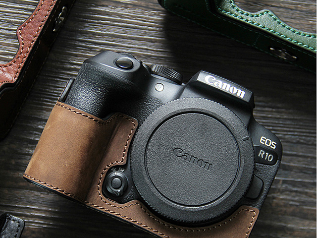 Canon EOS R10 Half-Body Genuine Leather Case Base