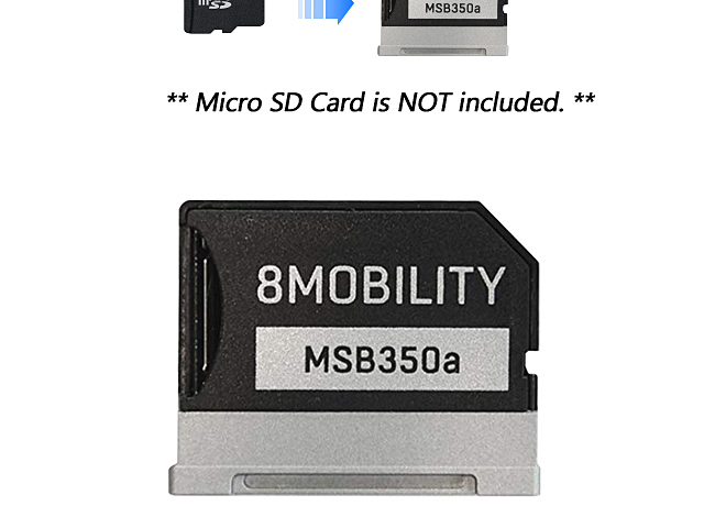 Microsoft Surface Book 1 Aluminum Micro SD Adapter
