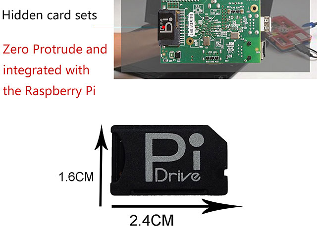 BASEQI Low Profile Micro SD Adapter for Raspberry Pi