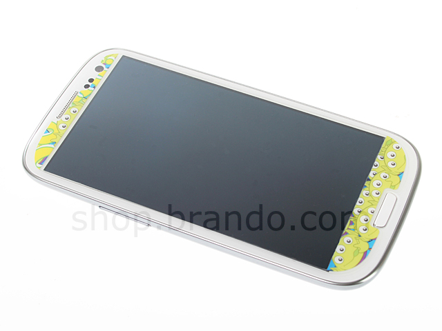 Samsung Galaxy S III I9300 Phone Sticker Front/Rear Set - Alien