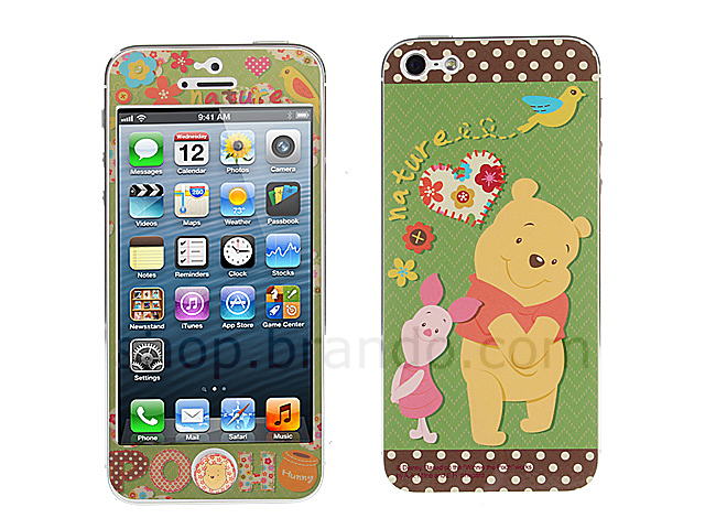 iPhone 5 Phone Sticker Front/Side/Rear Combo Set - Winnie the Pooh