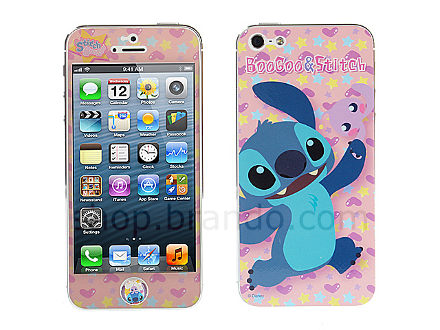 iPhone 5 Phone Sticker Front/Side/Rear Combo Set - Stitch