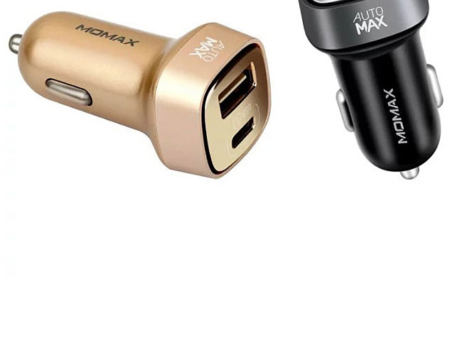 Momax Type-C + USB Car Charger