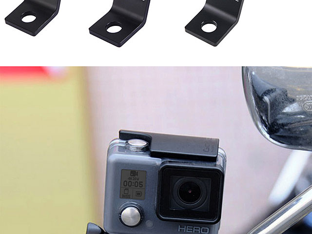 Aluminum Alloy Motorcycle Fixed Holder Mount with Tripod Adapter & Screw