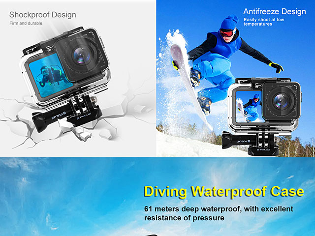 61M Underwater Waterproof Housing Diving Case for DJI Osmo Acition