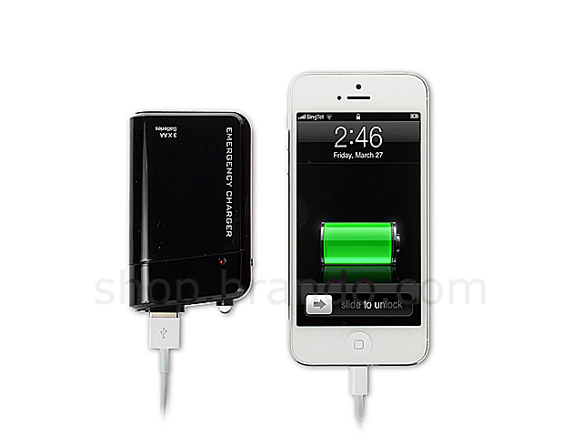 AA Battery Emergency Charger With LED Light for All iPhone series / Android Phone / Smart Phone