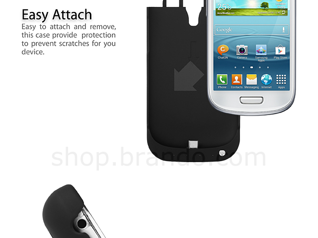 Power Jacket for Samsung Galaxy S III Mini I8190 - 2000mAh