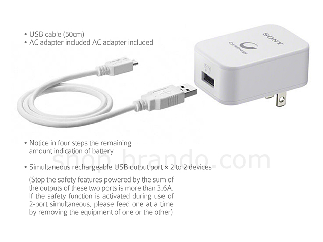 Sony External Battery Charger (CP-F10LSAVP) - 10000mAh