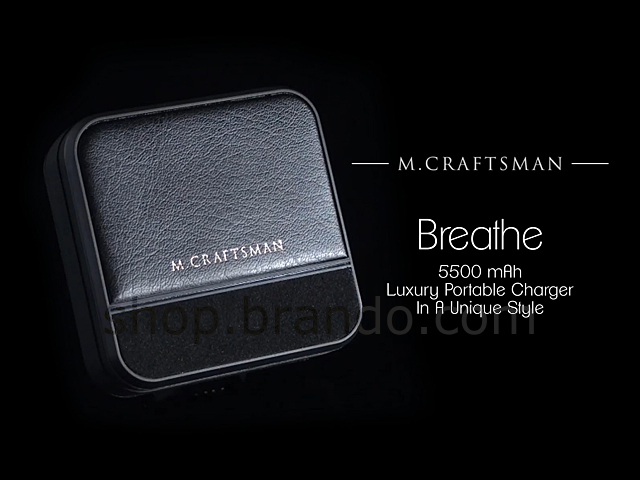 M.Craftsman Breathe - Luxury Portable Charger 5500mAh
