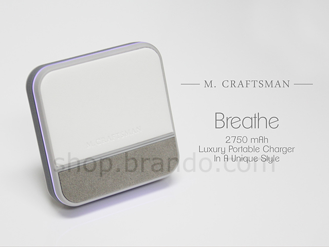 M.Craftsman Breathe - Luxury Portable Charger 2750mAh