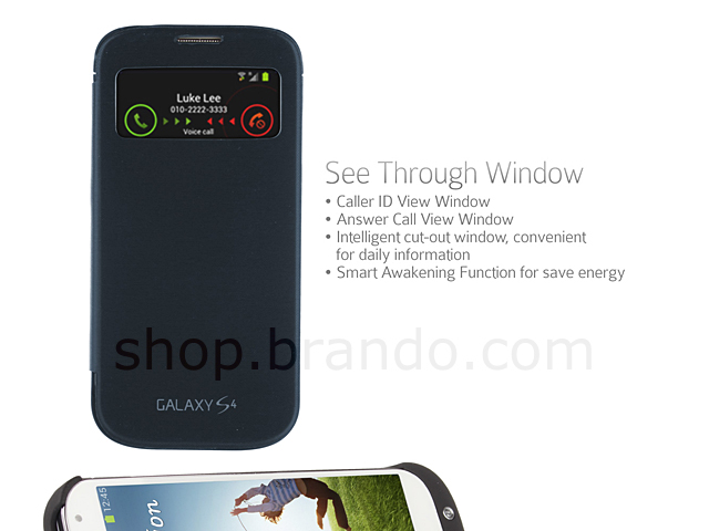 Power Case For Samsung Galaxy S4 with Cover - 4500mAh