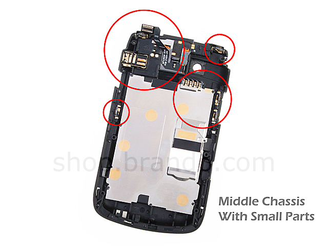Blackberry Bold 9700 Replacement Housing with Small Parts