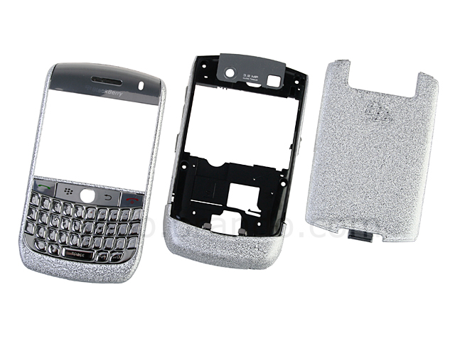 Blackberry Curve 8900 Replacement Housing - Frosted Silver