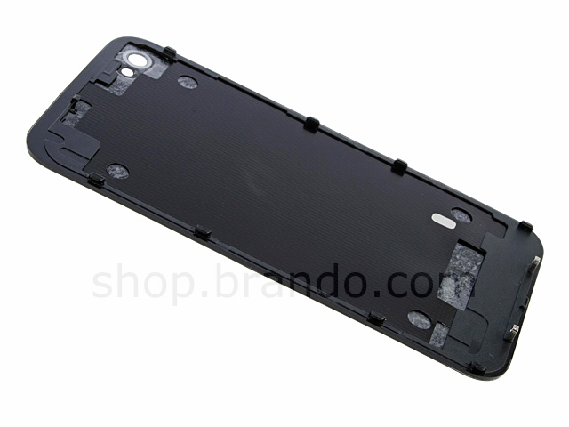 iPhone 4 Metallic Rear Panel - Silver (Flat)