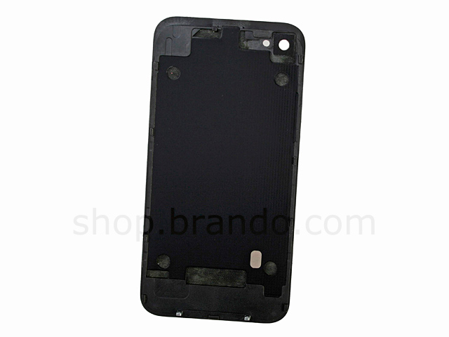 iPhone 4 Rugged Leather Rear Panel - Black