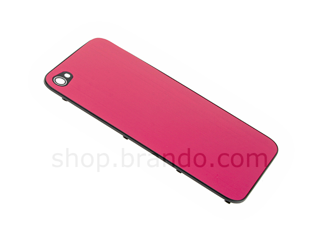 iPhone 4 Metallic PLAIN Rear Panel - Red (Flat)