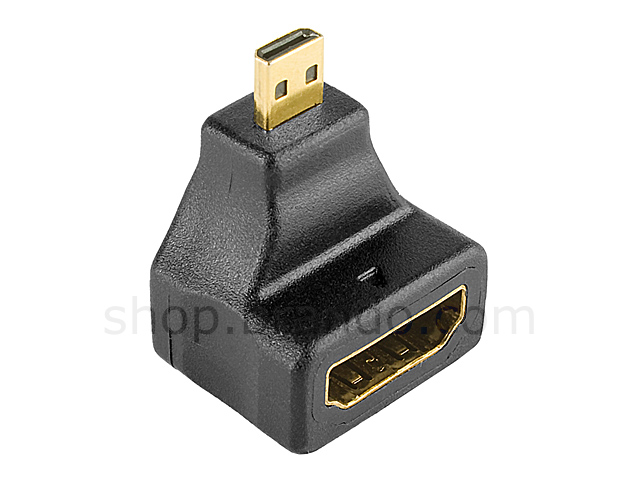 Micro HDMI Type D Male to HDMI Female Adapter (90 degree)