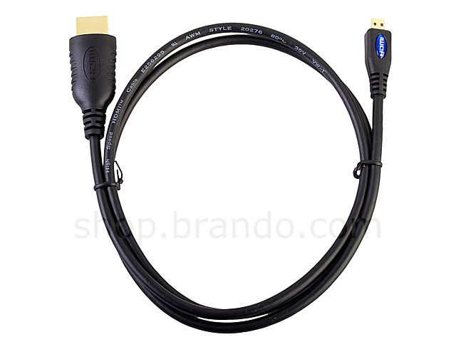 Micro HDMI Type D to Standard HDMI Cable
