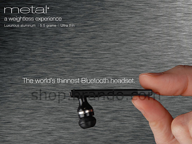 The World Thinnest METAL Bluetooth Headset