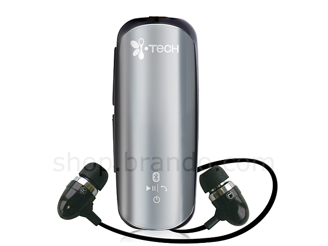 Bluetooth Stereo Clip Headset with Built-in Memory + FM Radio + MP3 Player + OLED Display