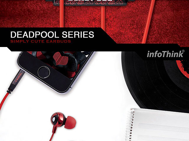 infoThink Deadpool 2 Simply Cute 3.5mm Earphone
