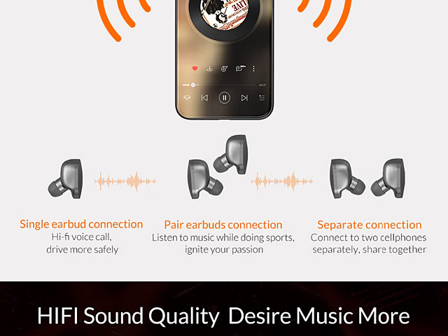 ORICO Hi-Fi TWS Bluetooth Earphones