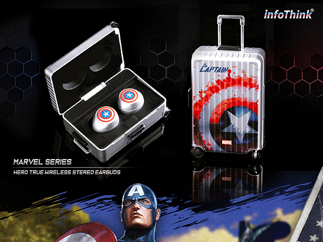 infoThink Hero True Wireless Stereo Earbuds - Captain America