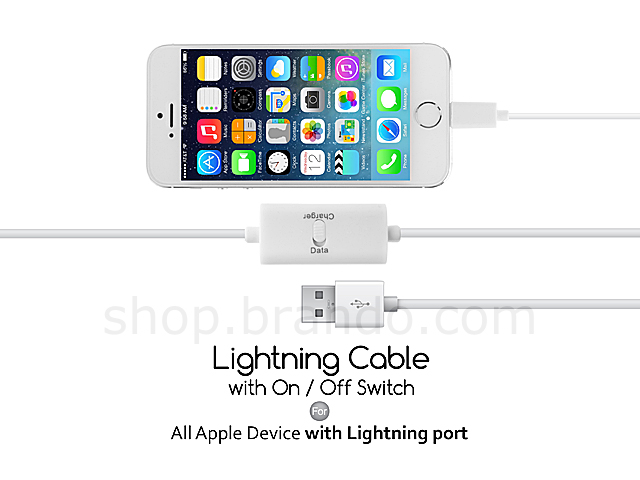 Lightning Cable w/ ON/OFF switch