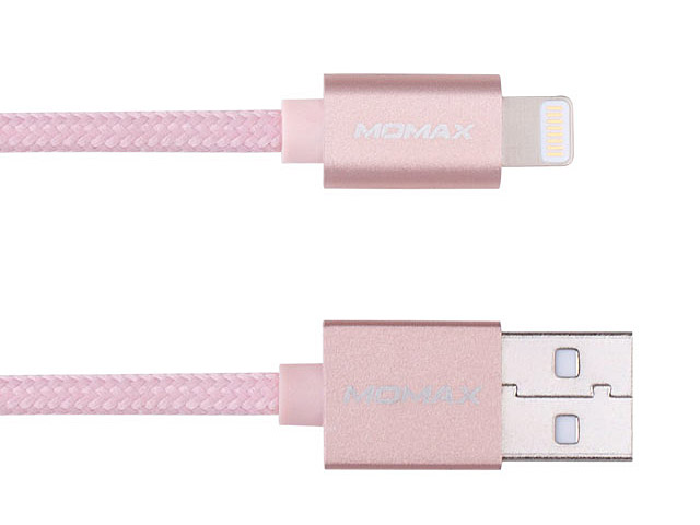 Momax Elite Link - Rose Gold Lightning USB Cable (1M/2M)