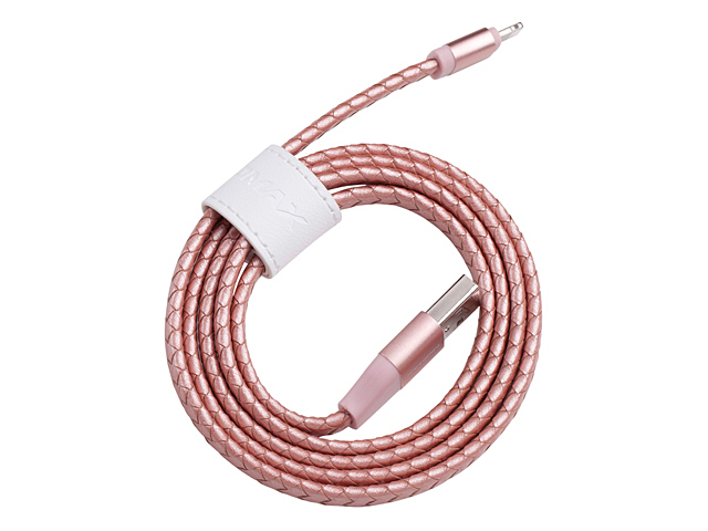 Momax Elite Link - 1M Lightning Leather Cable