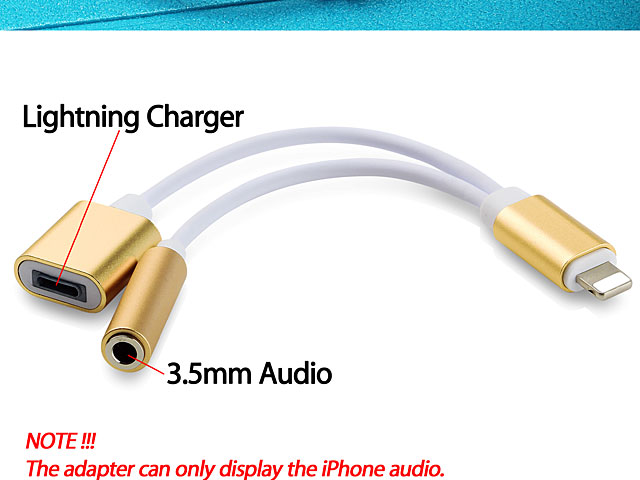 Lightning to 3.5mm Audio with Lightning Power Supply Cable