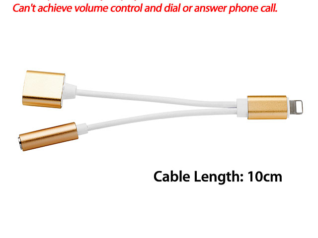 Lightning to 3.5mm Audio with Lightning Power Supply Cable