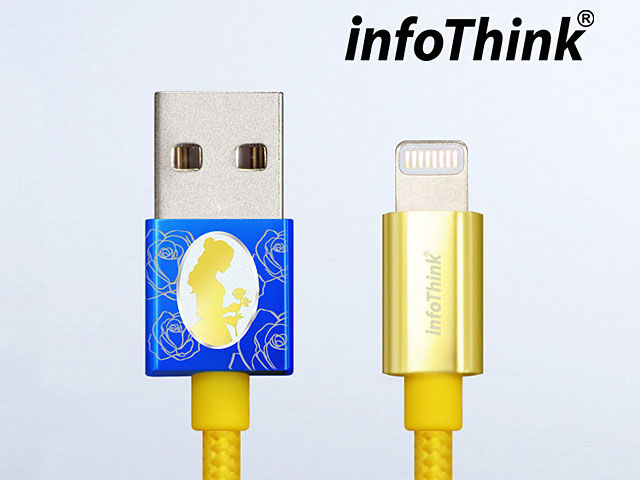 infoThink Beauty and the Beast Lightning USB Cable