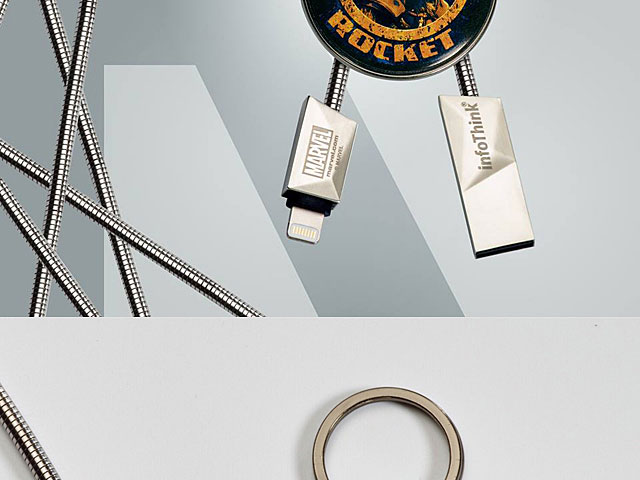 infoThink Guardian of the Galaxy Vol. 2 - Rocket Lightning USB Cable