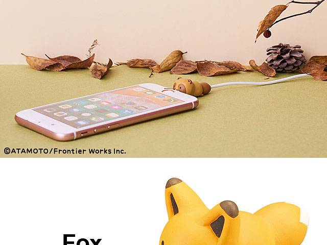 Cable Bite Raccoon and Fox for Lightning Cable