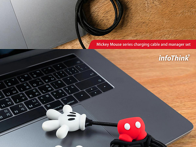 infoThink Mickey USB Lightning Charging Cable