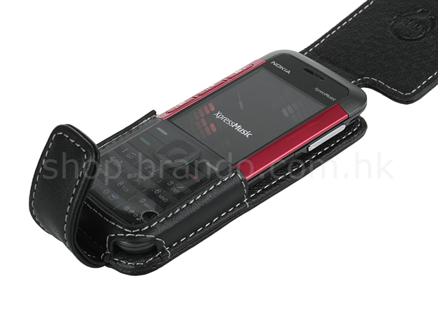 Brando Workshop Leather Case for Nokia 5310 Xpress Music (Flip Top)