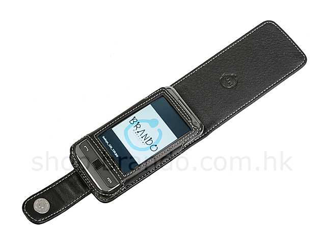 Brando Workshop Leather Case for Samsung i900 Omnia (Flip Top)