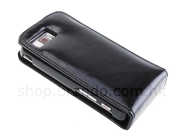 Samsung i900 Omnia Fashionable FlipTop Leather Case